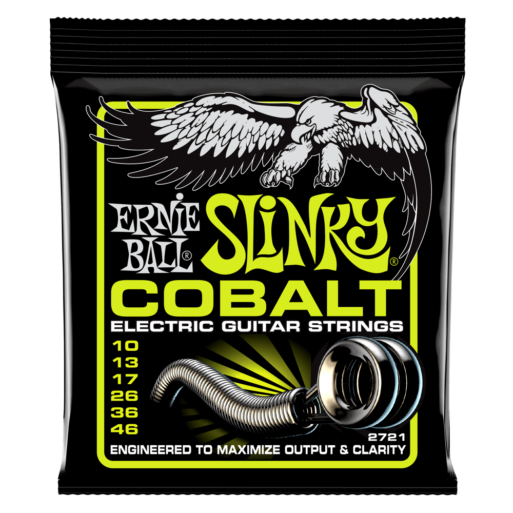 Ernie Ball Regular Slinky Cobalt Electric Guitar Strings - 10-46 Gauge - Poppa's Music