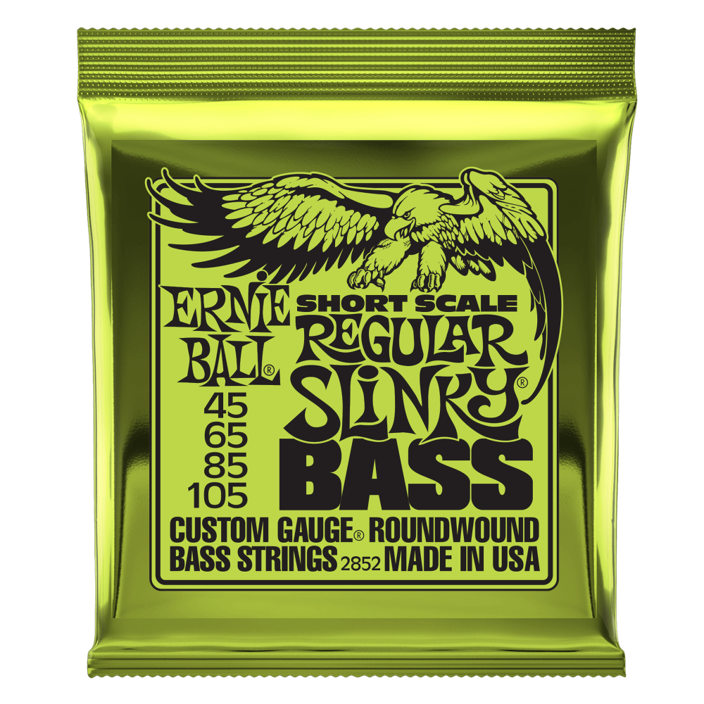Ernie Ball Regular Slinky Nickel Wound Short Scale Bass Strings - 45-105 Gauge - Poppa's Music