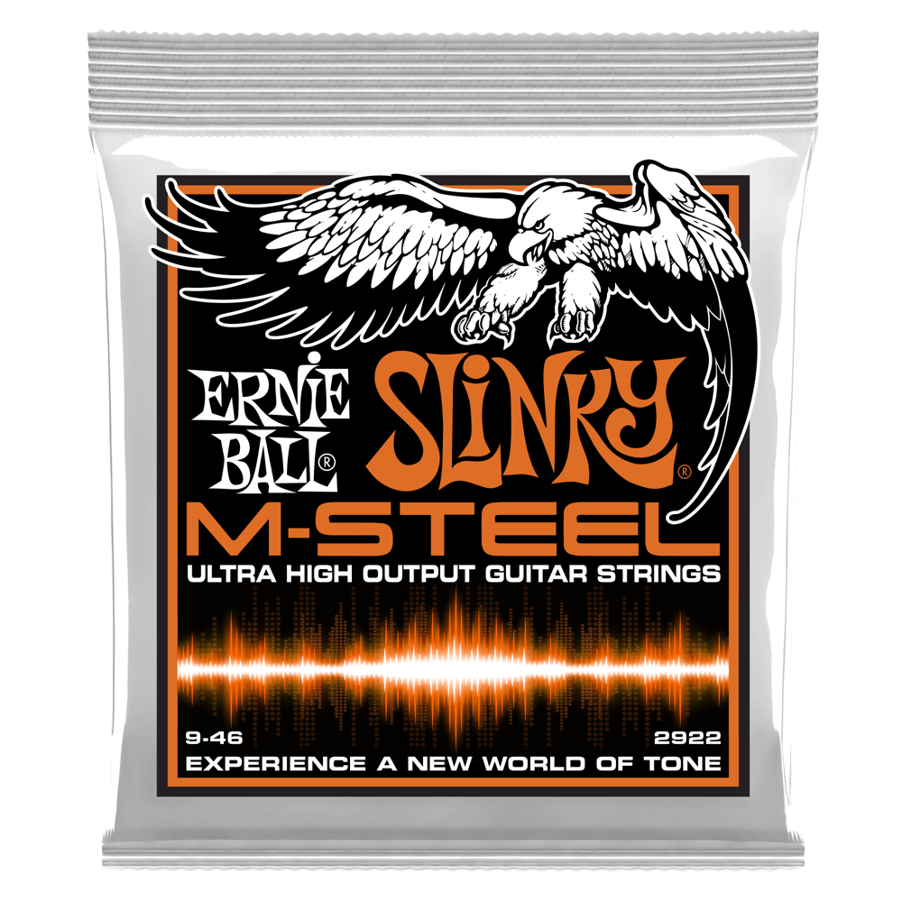 Ernie Ball Hybrid Slinky M-Steel Electric Guitar Strings - 9-46 Gauge - Poppa's Music