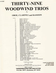 39 Woodwind Trios: Oboe Part - Poppa's Music