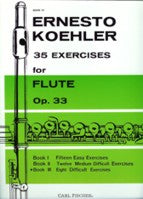 KOEHLER 35 EXERCISES FOR FLUTE OP.33 BOOK 3 - 2499 - Poppa's Music
