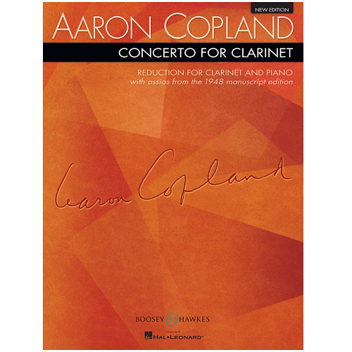 Aaron Copland Concerto for Clarinet & String Orchestra Book - Poppa's Music