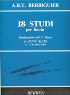 18 Studi by Benoit Tranquille Berbiguier, Arranged by Henry Altes - 524-03732 - Poppa's Music