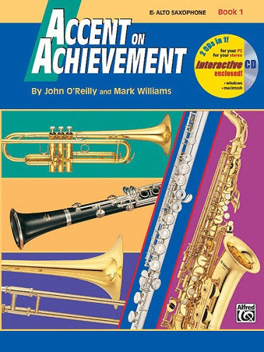 Accent On Achievement: Eb Alto Saxophone, Book 1 - Poppa's Music 