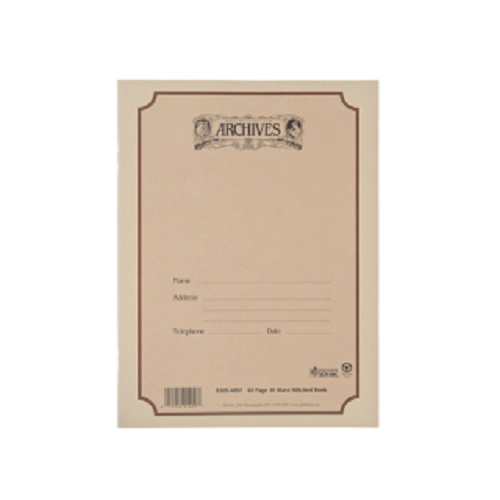 Archives Standard Bound Manuscript Paper Book 12 Stave 48 Pages - Poppa's Music