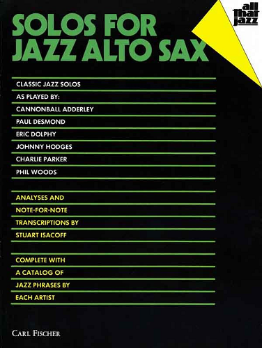 Solos for Jazz Alto Saxophone - Poppa's Music
