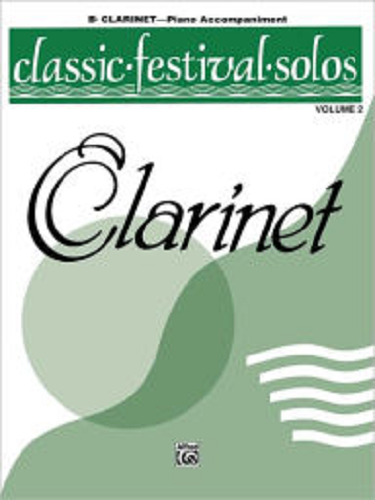 Classic Festival Solos (Bb Clarinet), Volume 2: Piano Acc. - Poppa's Music