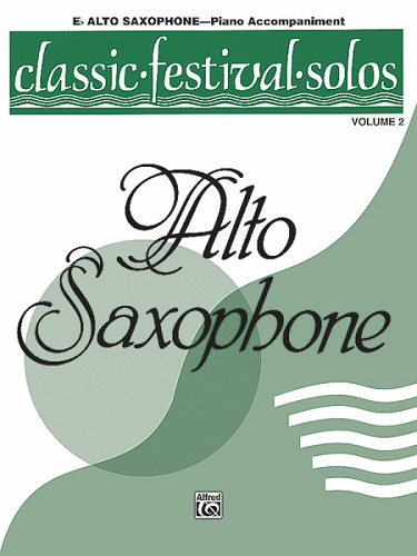 Classic Festival Solos (Eb Alto Saxophone), Volume 2: Piano Acc. - Poppa's Music