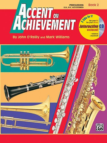 Accent On Achievement: Percussion--Snare Drum, Bass Drum & Accessories, Book 2 - Poppa's Music 