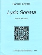 Snyder Lyric Sonata for Flute and Piano - B814 - Poppa's Music