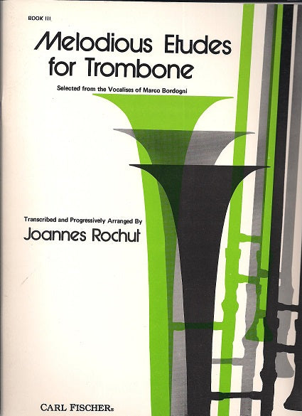 MELODIUS ETUDES FOR TROMBONE BOOK 3 - O1596 - Poppa's Music