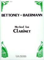 BETTONY-BAERMANN METHOD FOR CLARINET BK 3 - CU15 - Poppa's Music