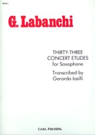 LABANCHI 33 CONCERT ETUDES FOR SAXOPHONE BK 1 - O2329 - Poppa's Music