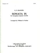 G. F. Handel Sonata IX for Saxophone Quartet - 104 - Poppa's Music