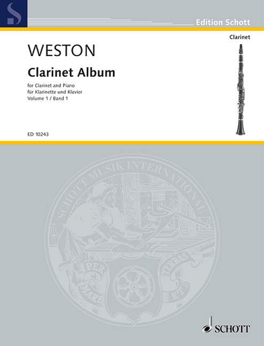 First Clarinet Album, Volume 1 for Clarinet & Piano by Pamela Weston - Poppa's Music