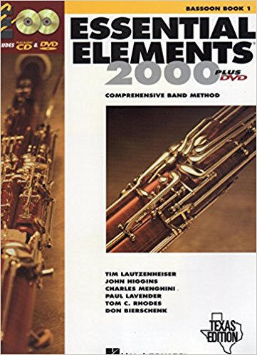 ESSENTIAL ELEMENTS 2000: BASSOON, BOOK 1 W/ CD & DVD - Poppa's Music