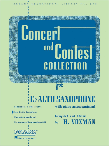 Rubank Concert & Contest Collection for Alto Sax: Piano Accompaniment - Poppa's Music