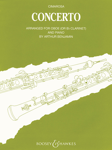 Concerto for Oboe (or Bb Clarient) & Piano by Domenico Cimarosa Ed. Arthur Benjamin - Poppa's Music