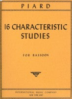 PIARD 16 CHARACTERISTIC STUDIES FOR BASSOON - 1208 - Poppa's Music