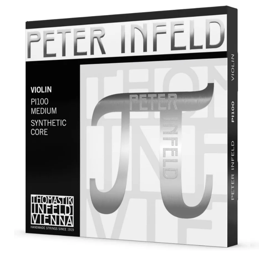 Peter Infeld Violin 4/4 String Set with Platinum Plated E String - PI100 - Poppa's Music 