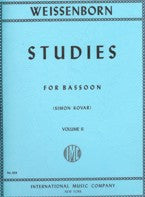 WEISSENBORN STUDIES FOR BASSOON VOL. II - 1134 - Poppa's Music