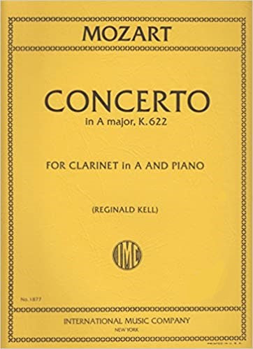 IMC Book Mozart Concerto in A Major K. 622 for A Clarinet - 1877 - Poppa's Music