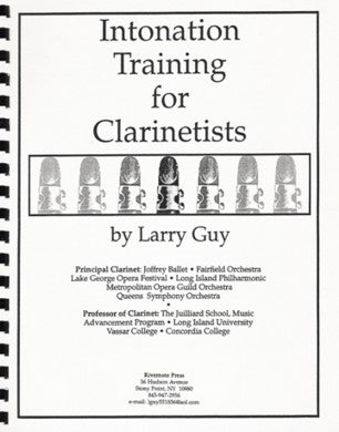 Intonation Training for Clarinetists by Larry Guy - Poppa's Music