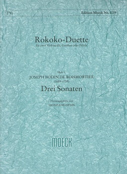 Moeck Book - ROKOKO-DUETTE - Boismortier, Josef Bodin de (1691 - 1755) Heinz Edelstein - Poppa's Music