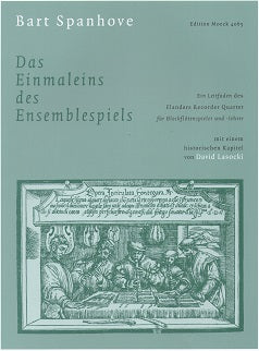 Moeck Book DAS EINMALEINS DES ENSEMBLESPIELS Bart Spanhove - Poppa's Music