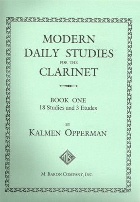 MODERN DAILY STUDIES FOR THE CLARINET BOOK1 - Poppa's Music