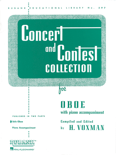 Rubank Concert And Contest Collections OBOE: PIANO Accompaniment - Poppa's Music