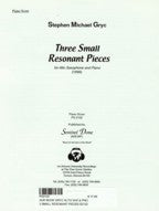 3 Small Resonant Pieces Alto Sax & Piano/Sax Part-SPT2132 - Poppa's Music