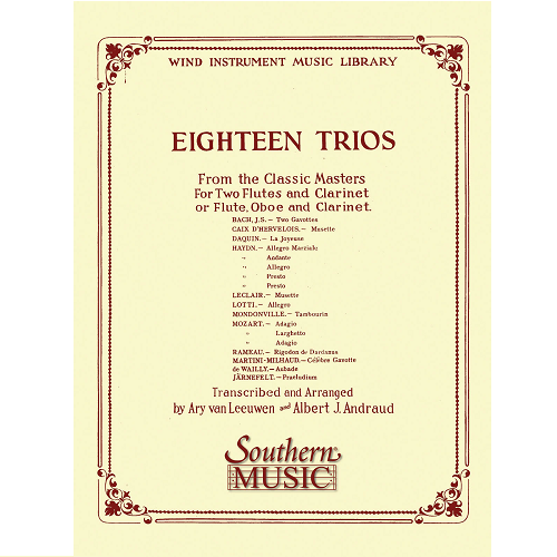 18 Trios (Complete) from Classic Master for Woodwinds By Albert Andraud & Ary Van Leeuwen - Poppa's Music