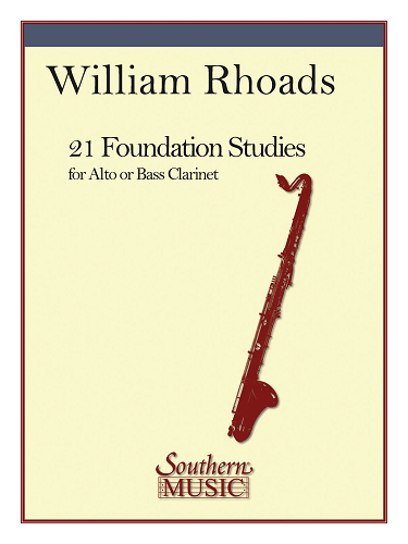 21 Foundation Studies for Alto or Bass Clarinet by William E. Rhoads - HL03770300 - Poppa's Music