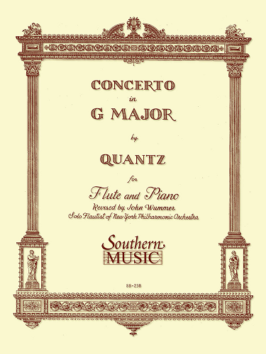 Concerto in G Major for Flute & Piano by Johann Joachim Quantz Arr. John Wummer - Poppa's Music