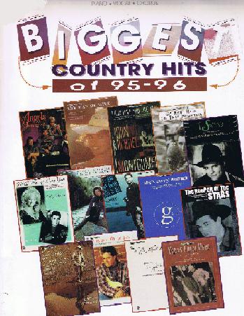 Biggest Country Hits of '95-'96: Piano/Vocal/Chords - Poppa's Music