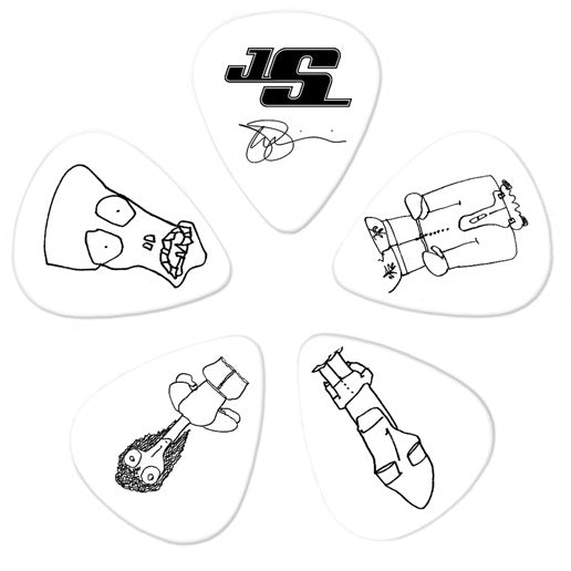 D'addario Planet Waves Black Joe Satriani Guitar Picks - 10 Pack - Poppa's Music