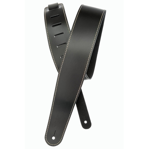D'addario Planet Waves - Classic Leather Guitar Strap with Contrast Stitch - Poppa's Music