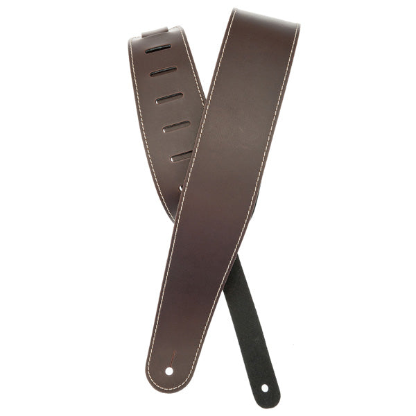D'addario Planet Waves - Classic Leather Guitar Strap with Contrast Stitch - Poppa's Music