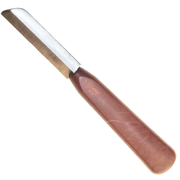 Pisoni Right Hand Beveled Concave Wood Handle Knife - PKDC-D105 - Poppa's Music