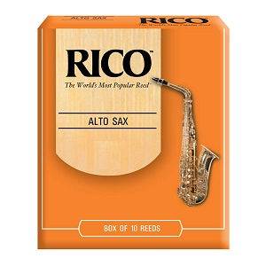 Rico by D'Addario Alto Saxophone Reeds Unfiled -10 Per Box - Poppa's Music