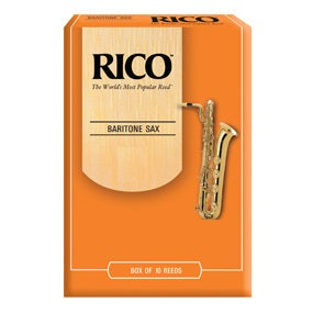 Rico by D'addario Baritone Saxophone Reeds Unfiled - 10 Per Box - Poppa's Music