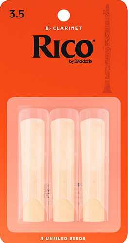 Rico by D'addario Bb Clarinet Reeds Unfiled - 3 Pack - Poppa's Music 