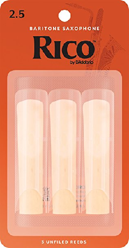 Rico by D'Addario Baritone Saxophone Reeds - 3 Pack - Poppa's Music