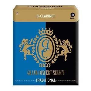 Grand Concert Select Traditional Bb Clarinet Reeds Filed - 10 Per Box - Poppa's Music