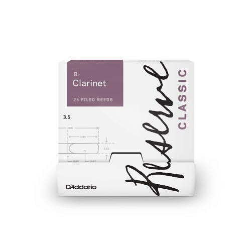 D'addario Reserve Classic Bb Clarinet Reeds - Individually-Sealed, 25-Pack - Poppa's Music