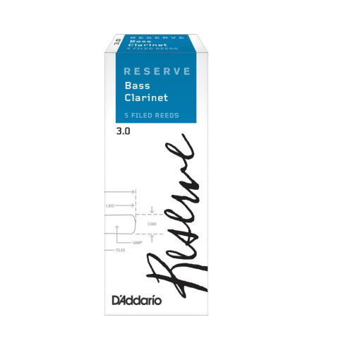 D'Addario Reserve Bass Clarinet Reeds - 5 Per Box - Poppa's Music