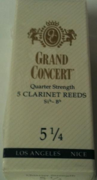 Grand Concert Bb Clarinet Traditional Reeds - Old Box - 5 Per Box - Poppa's Music