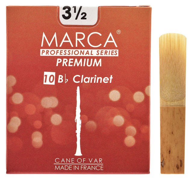 Marca PreMium Bb Clarinet Reeds - 10 per Box - Poppa's Music