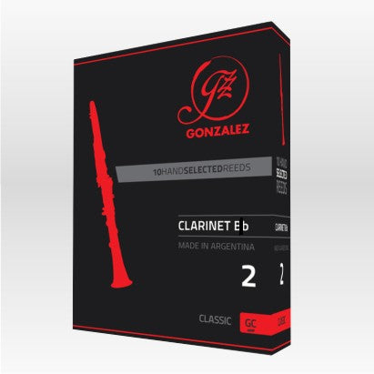 Gonzalez Eb Clarinet Classic Cut Reeds - 10 Per Box - Poppa's Music